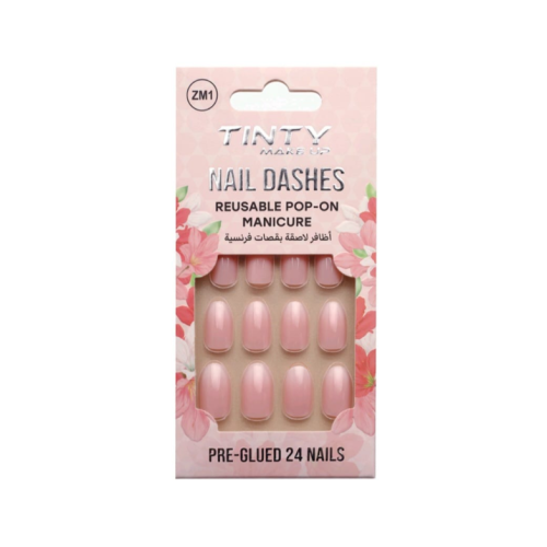 Tinty ZM1 French Cut Colorful False Nails, 24 Pieces