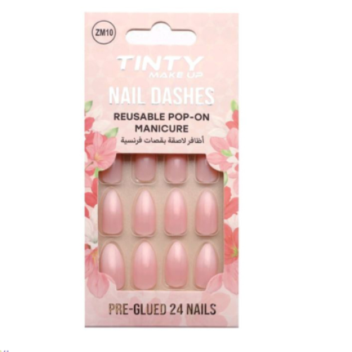 ZM10 French cut colored sticker nails from Tanti 24 pieces