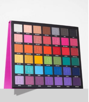 باليت الوان برايت 42 لون من بيوتي باي متلألئ ألوان متعددة مسحوق