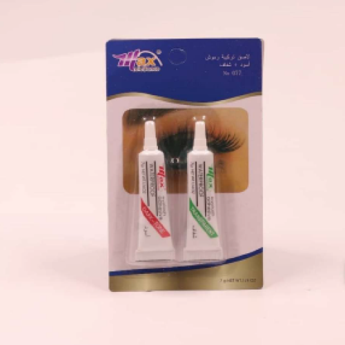 Paste the eyelash composition from Max Elegance black + transparent