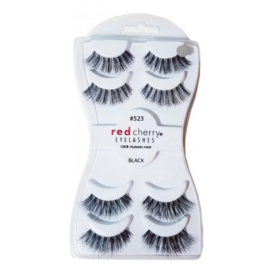 طقم رموش ريد شيري 523 eyelashes red cherry set 523