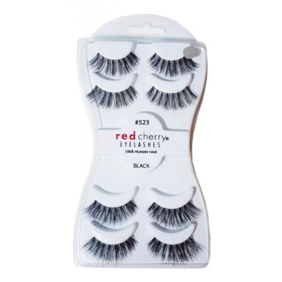 طقم رموش ريد شيري 523 eyelashes red cherry set 523