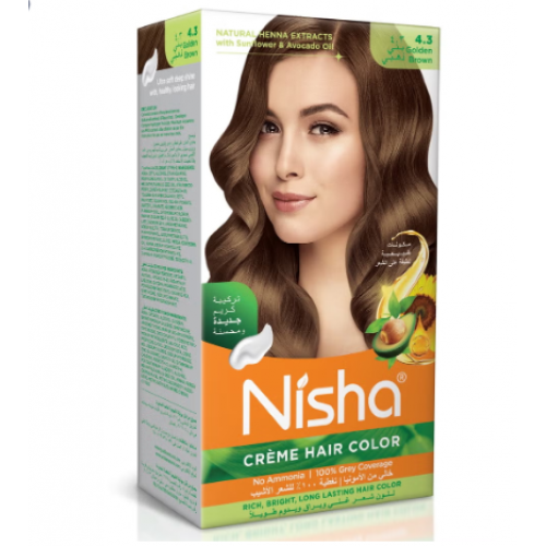 كريم تلوين الشعر، لون صبغة شعر بني دائم، بني ذهبي، (60 جم + 60 مل + 18 مل) كريم تلوين الشعر، لون صبغة شعر بني دائم، بني ذهبي، (60 جم + 60 مل + 18 مل)