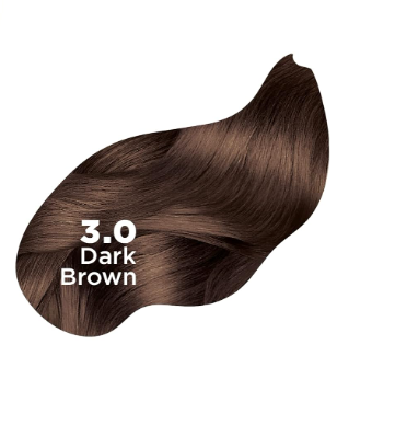  نيشا صبغة شعر كريمية خالية من الامونيا 3 بلون بني داكن للنساء والرجال لون شبه دائمة تدوم طويلا عبوة قطعتين