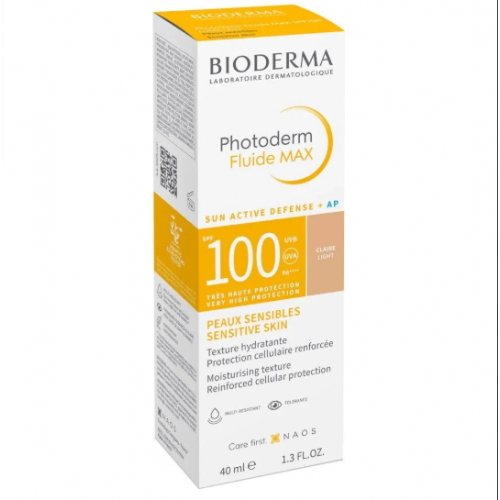 ريم بيوديرما فوتوديرم ماكس فلويد واقي الشمس SPF100 للبشرة الحساسة 40 مل ريم بيوديرما فوتوديرم ماكس فلويد واقي الشمس SPF100 للبشرة الحساسة 40 مل
