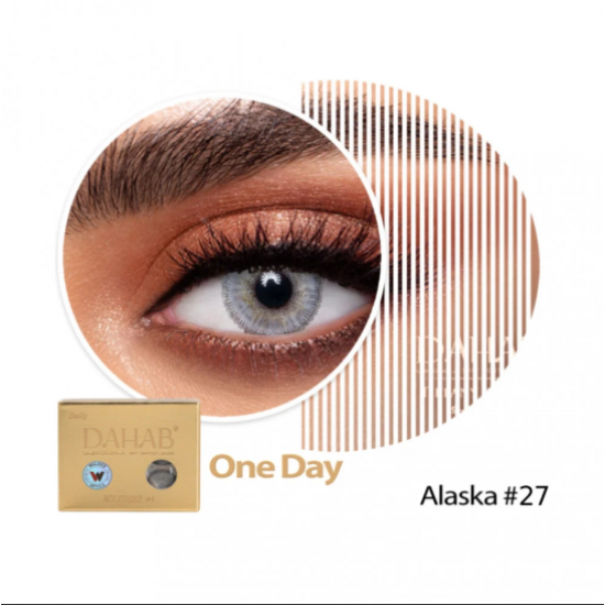 عدسات لاصقة اليومية من ذهب -27 الاسكا