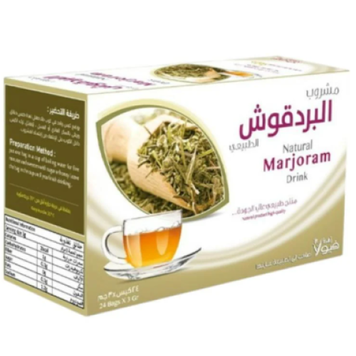 Natural marjoram drink from viola flower