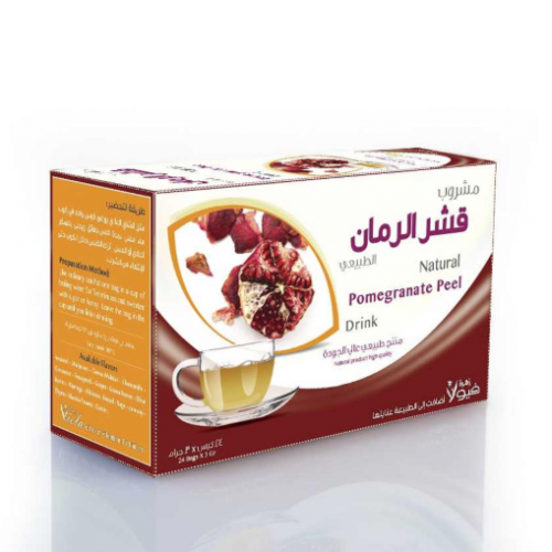 زهرة فيولا مشروب قشر الرمان الطبيعي