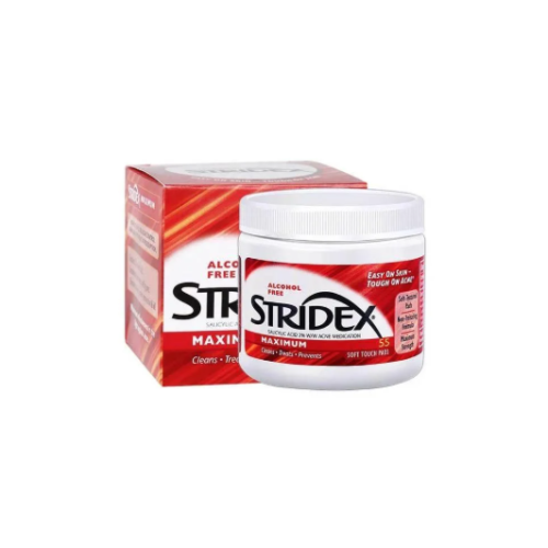 Stridex Soft Touch Acne Treatment Cotton Pads 55 Count