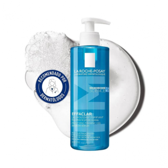 جل رغوي منظف لاروش بوزيه مزدوج ترطيب وتنقية، 400 مل