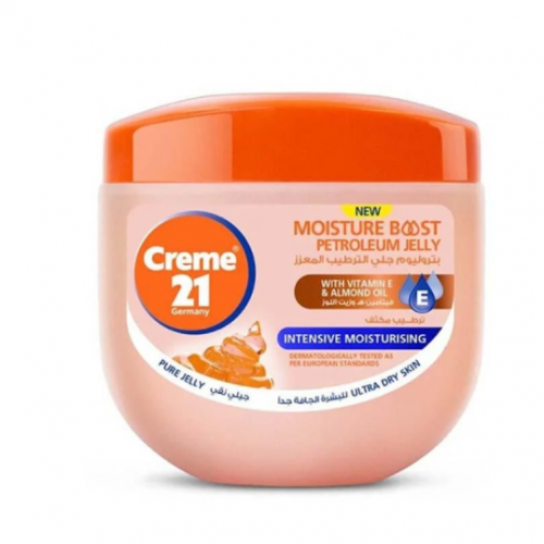 كريم 21 بتروليوم جلي الترطيب المعزز بفيتامين E وزيت اللوز - 300 مل كريم 21 بتروليوم جلي الترطيب المعزز بفيتامين E وزيت اللوز - 300 مل