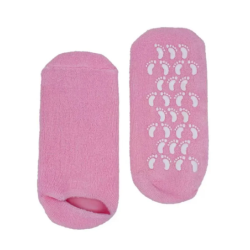 Spa System Moisturizing Gel Socks with Jojoba Oil, Olive Oil, Vitamin E, and Rosehip Oil