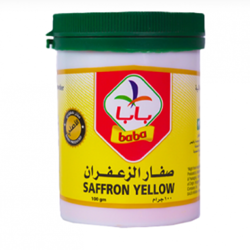 لون طعام صفار الزعفران بابا - 100 جرام لون طعام صفار الزعفران بابا - 100 جرام