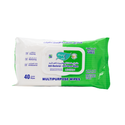 Al Araees Antibacterial Wet Wipes - 40 Wipes