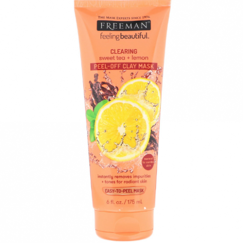 قناع طمي تجميلي للتقشير والتنقية، بالشاي الحلو + الليمون، 6 أونصات سائلة (175 مل) قناع طمي تجميلي للتقشير والتنقية، بالشاي الحلو + الليمون، 6 أونصات سائلة (175 مل)