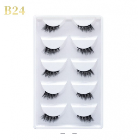 طقم رموش جلوريا بيوتي فلوليس 5 قطع – B24