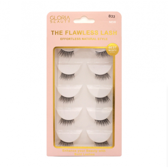 طقم جلوريا بيوتي بيوتي فلاوليس للرموش 5 قطع – B33