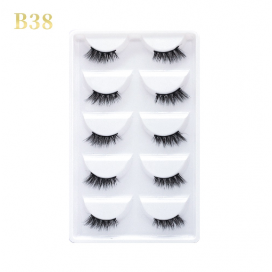 طقم رموش جلوريا بيوتي فلوليس 5 قطع – B38