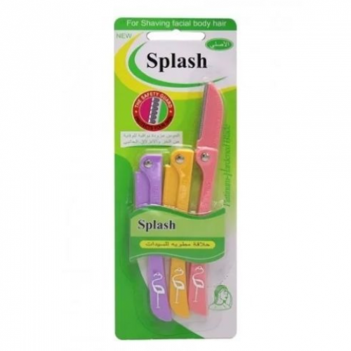 أمواس نسائيه لحلاقة شعر الوجه والجسم مزود بواق أمان من سبلاش أمواس نسائيه لحلاقة شعر الوجه والجسم مزود بواق أمان من سبلاش