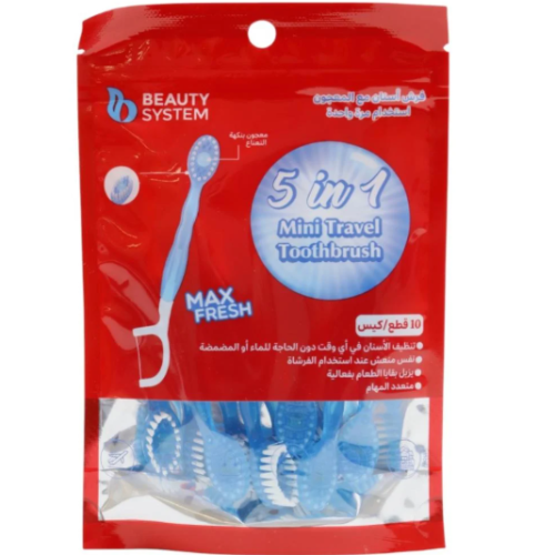 Beauty System Toothbrush, Toothpaste and Flosser, 10 Pieces