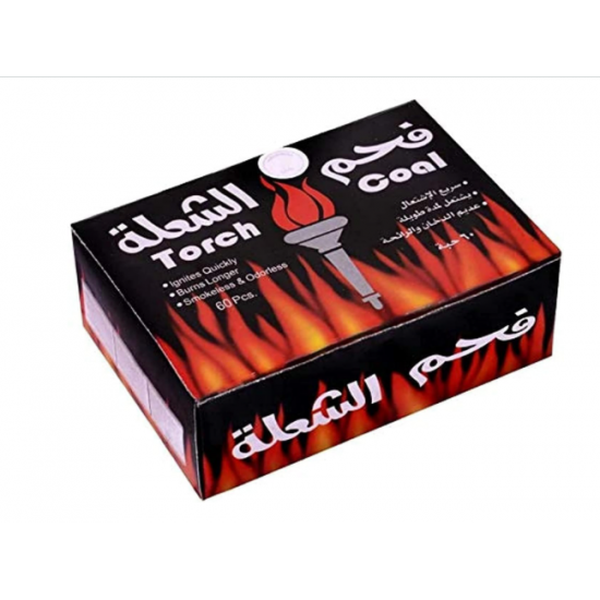 فحم الشعله سريع الاشتعال عدد 60 حبه