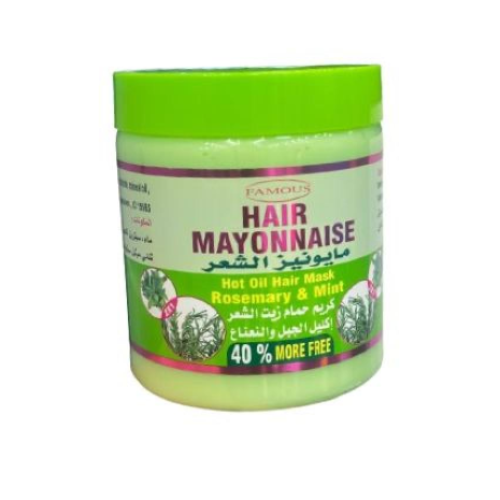 Mayonnaise, cream, hair oil, rosemary and mint