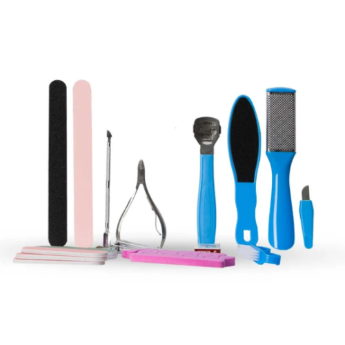 12-piece pedicure set, blue