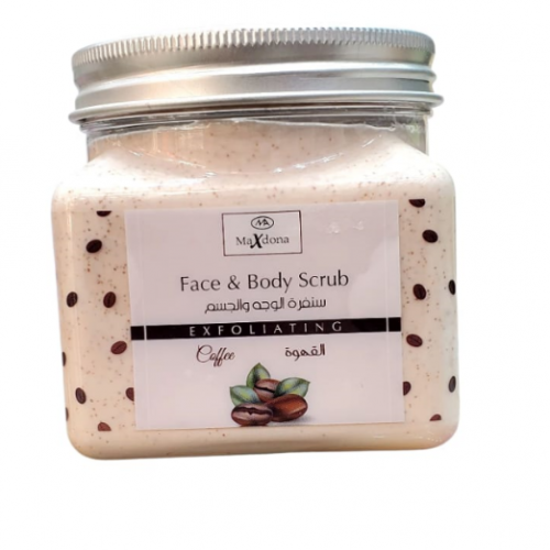 صنفرة الوجه والجسم بالقهوه ماكس دونا صنفرة الوجه والجسم بالقهوه ماكس دونا
