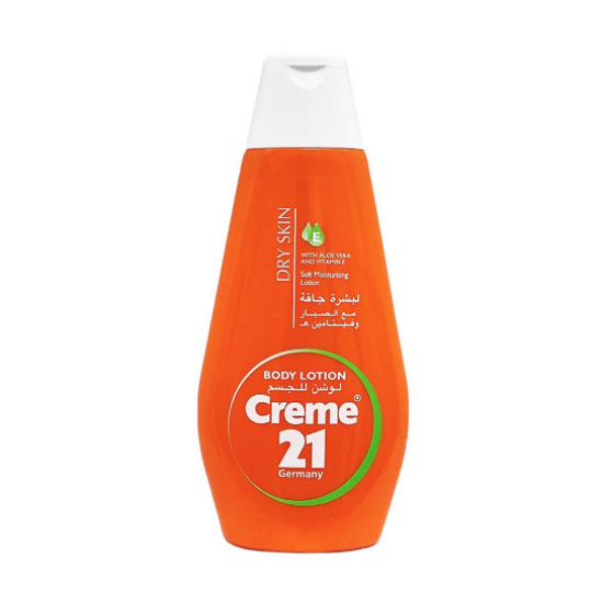 كريم 21 لوشن للجسم للبشرة الجافة بالصبار وفيتامين هـ - 400 مل