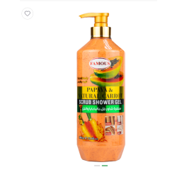 Famous Papaya &amp; Carrot Exfoliating Body Shower Gel 1L