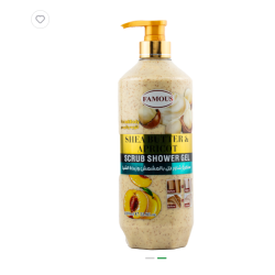Famous Exfoliating Body Shower Gel Apricot + Shea Butter 1L