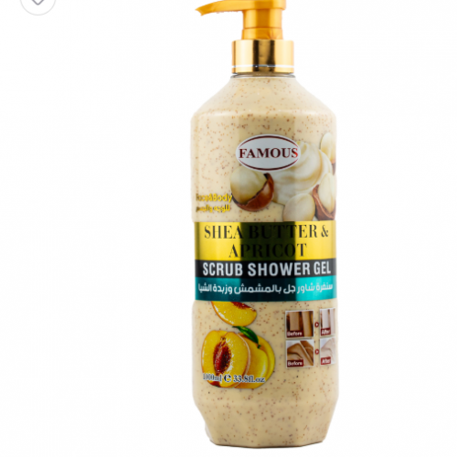 فيموس جل استحمام مقشر للجسم مشمش+زبدة شيا1لتر فيموس جل استحمام مقشر للجسم مشمش+زبدة شيا1لتر
