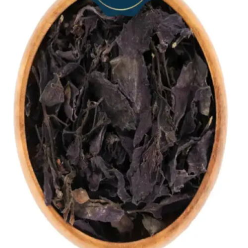 black basil leaves