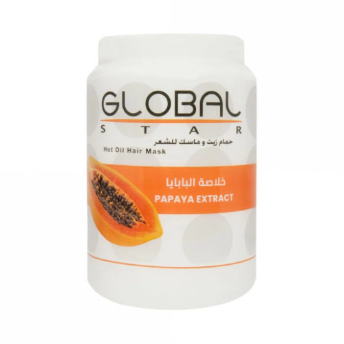 حمام زيت وماسك للشعر من جلوبل ستار خلاصة البابايا 1500 ملي حمام زيت وماسك للشعر من جلوبل ستار خلاصة البابايا 1500 ملي