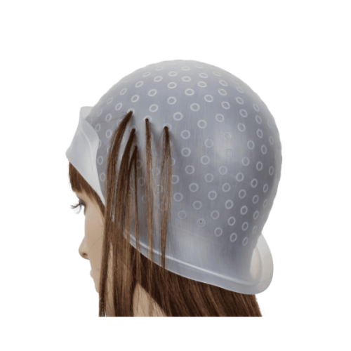Pastel Silicone Mesh Cap with Hair Strands