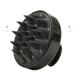 Silicone Shampoo Dispensing Hairbrush - Black