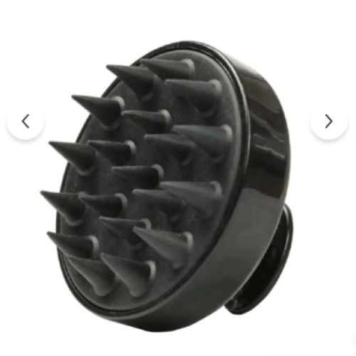 Silicone Shampoo Dispensing Hairbrush - Black