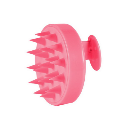Silicone Shampoo Dispenser Hairbrush - Pink