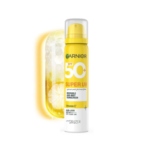 Garnier Super UV SPF50+ Invisible Air-Mist Sunscreen, with Vitamin C, 75ml