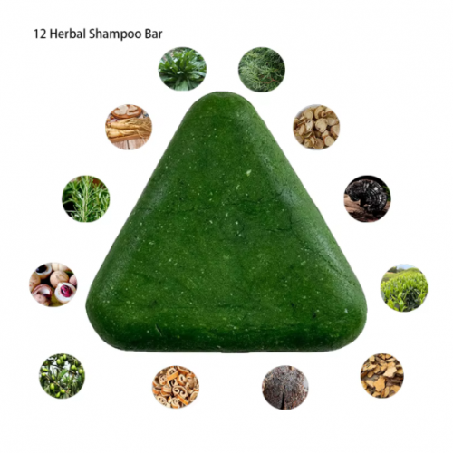 صابون الشعر الأخضر سفن جرين لتكثيف الشعر والتخلص من القشرة – 120 جم