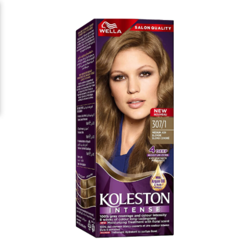 Koleston Hair Dye 307/1 Medium Ash Blonde