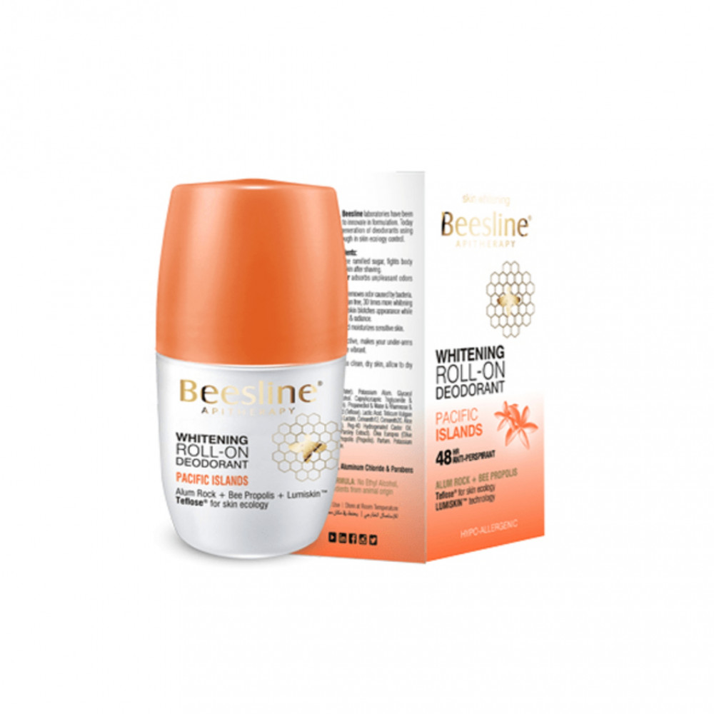 مزيل الرائحة رول اون لتفتيح البشرة من بيزلين - جزر الباسيفيك مزيل الرائحة رول اون لتفتيح البشرة من بيزلين - جزر الباسيفيك