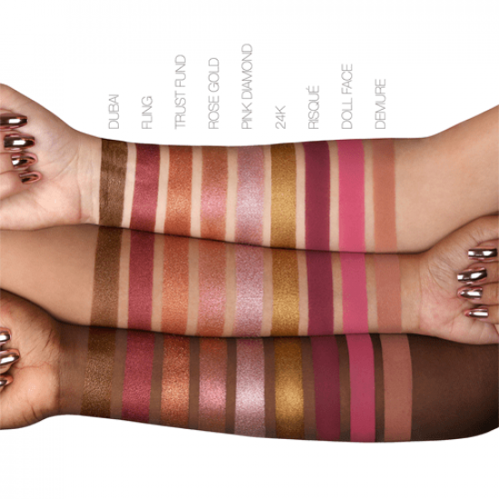 مجموعة ظلال عيون روز جولد من هدى بيوتي - ريماسترد