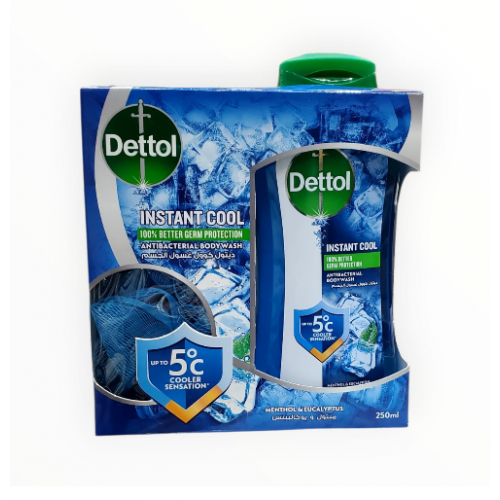 غسول جسم ديتول 250 ملي منثول و كاليبتس 