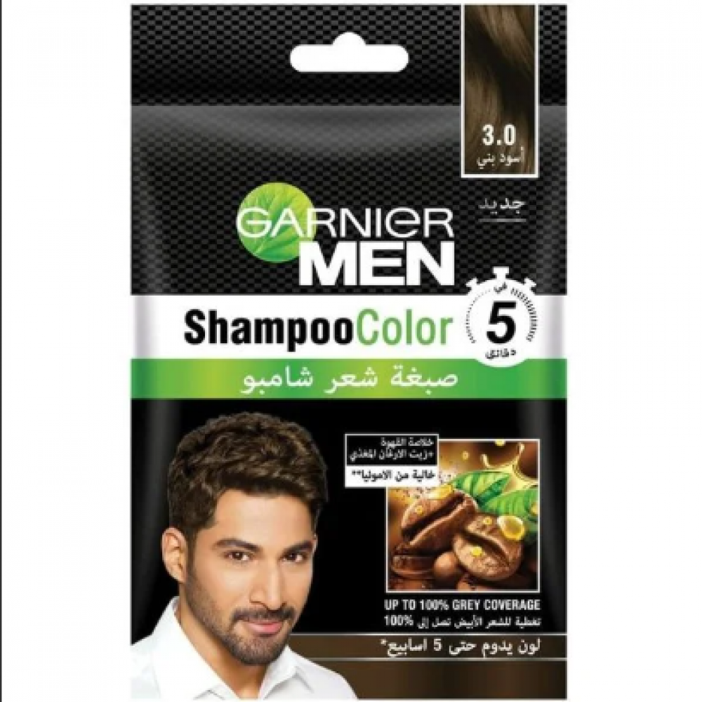 غارنييه - صبغة شعر شامبو, اسود بني 3.0