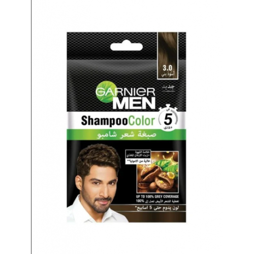 غارنييه - صبغة شعر شامبو, اسود بني 3.0