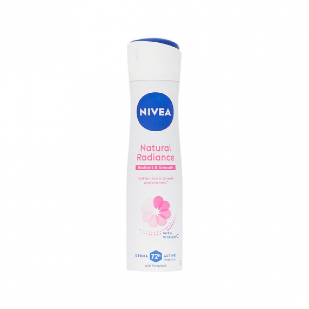 نيفيا ناتشورال راديانس مزيل عرق بخاخ للنساء - 150 مل