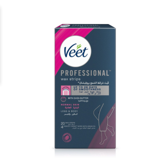 Veet wax strips for hair removal - 20 strips