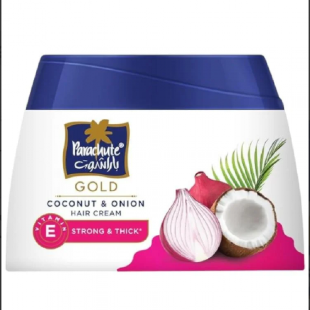 كريم جولد بجوز الهند المغذي والبصل لشعر قوي وكثيف من باراشوت ، 140 مل