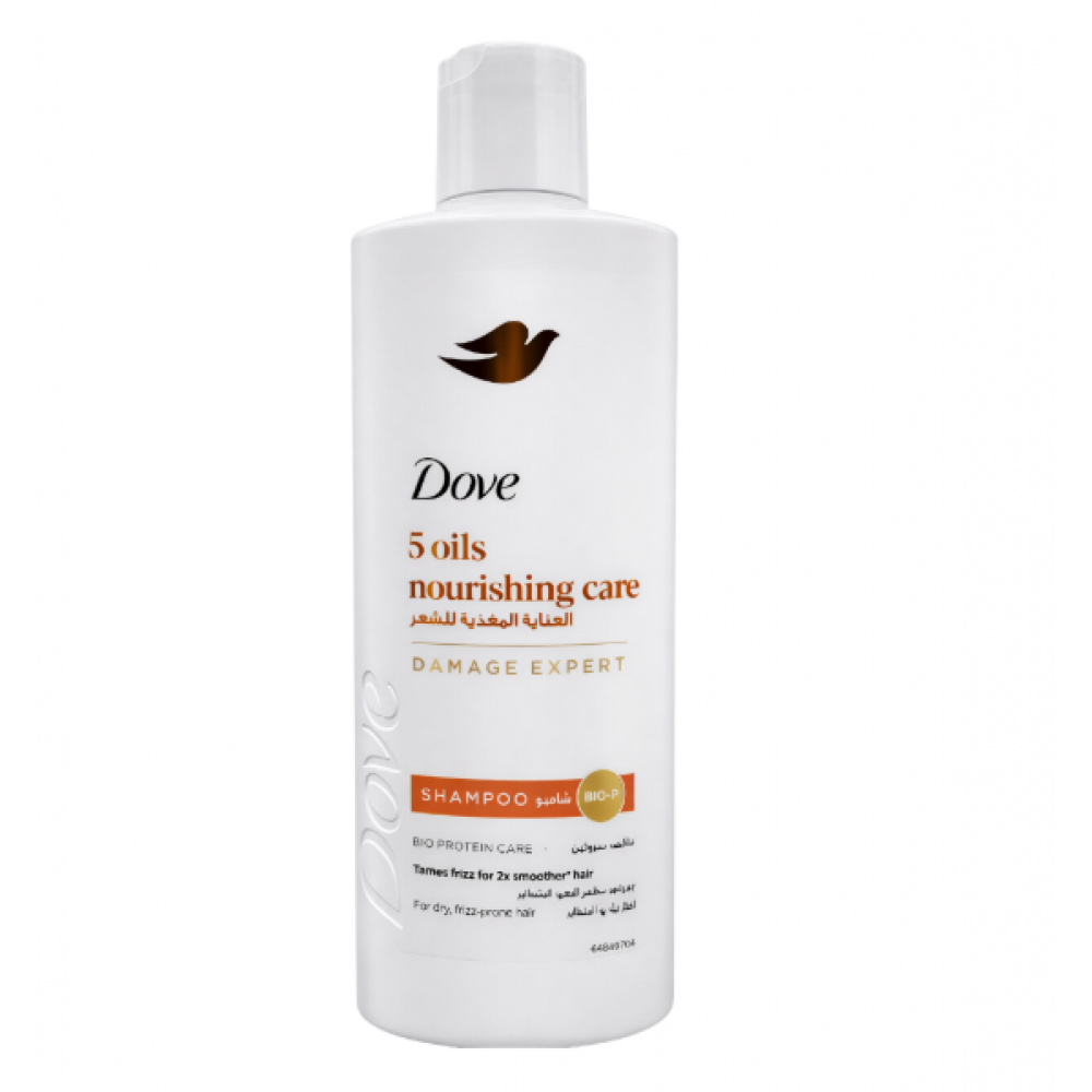 دوف شامبو الزيوت المغذية للعناية بالشعر الجاف والمتطاير - 590 مل